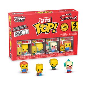 Funko Bitty Pop! 4-Pack: The Simpsons - Bart Simpson, Mr. Burns, Krusty The Clown, Lard Lad Vinyl Figures