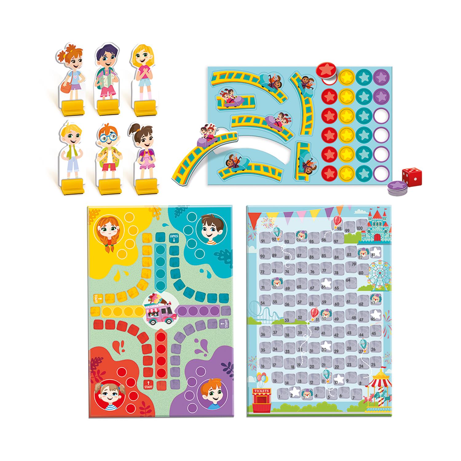 0160458.jpeg As Happi Hobbi: Fun Park Snakes &Amp; Ludo - Magnetic Board Game (1029-64071)
