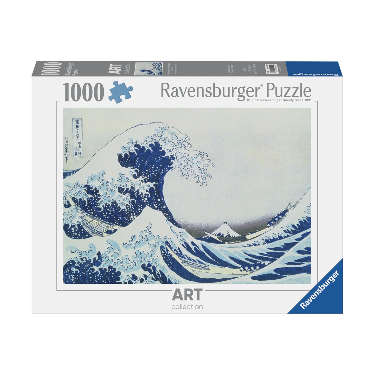 0160887.jpeg Ravensburger Puzzle: Art Collection - The Great Wave of Kanagawa by Hokusai, Katsushika (1760-1849) (1000 pcs) (12000107)