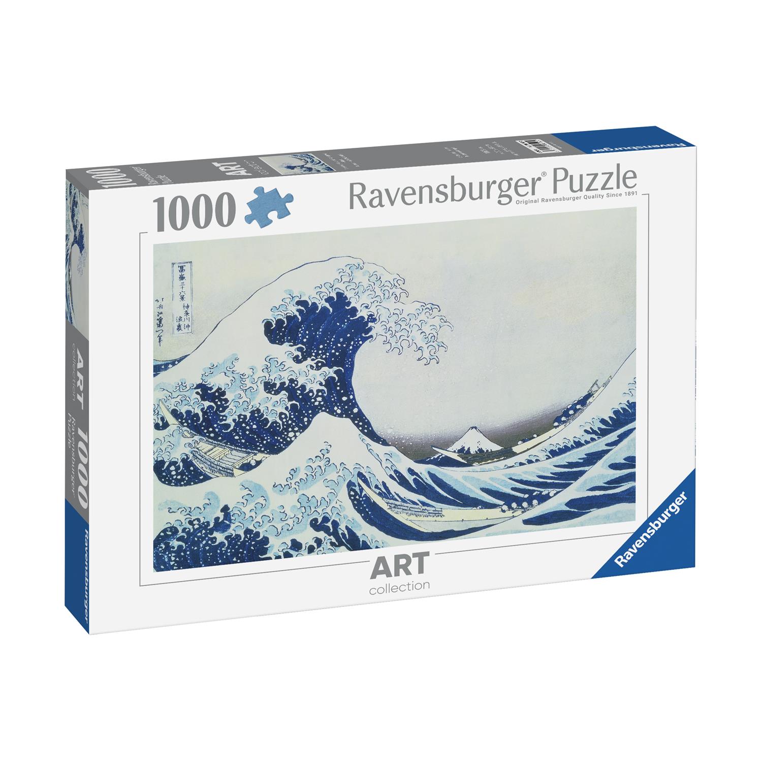 0160888.jpeg Ravensburger Puzzle: Art Collection - The Great Wave of Kanagawa by Hokusai, Katsushika (1760-1849) (1000 pcs) (12000107)