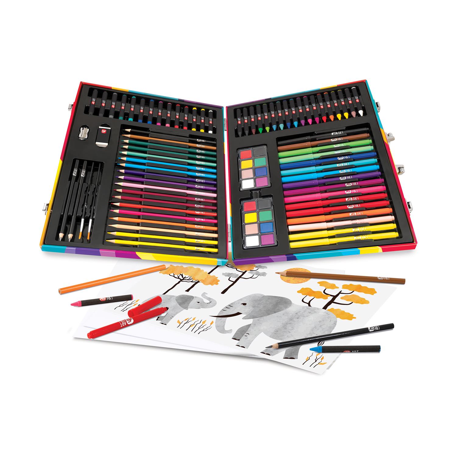 0161218.jpeg As Happihobbi: Art Case Deluxe - Rainbow 100 Accessories (Εn) (1038-82057)