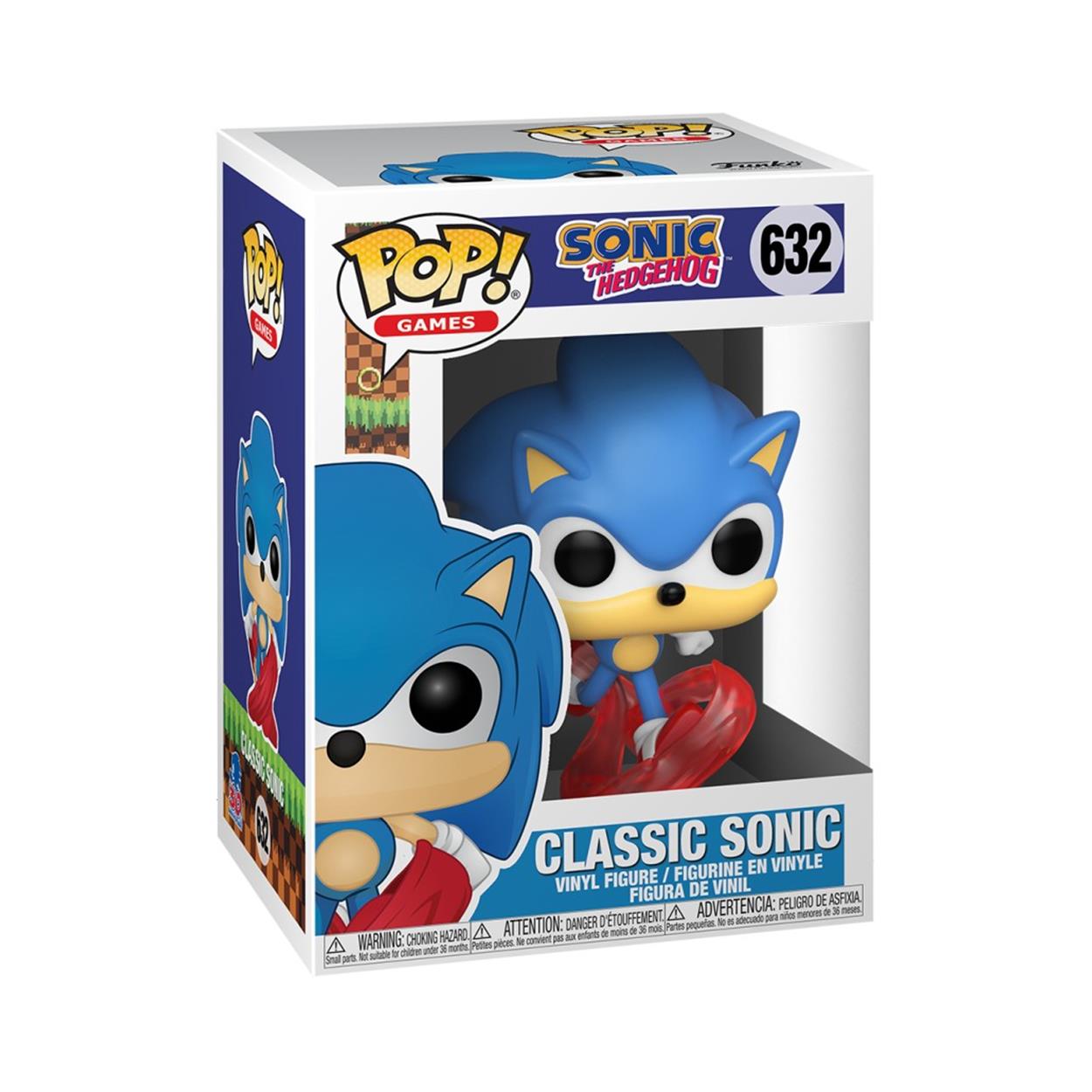 0166750-4-1.jpeg Funko Pop! Games: Sonic The Hedgehog 30Th Anniversary - Classic Sonic #632 Vinyl Figure