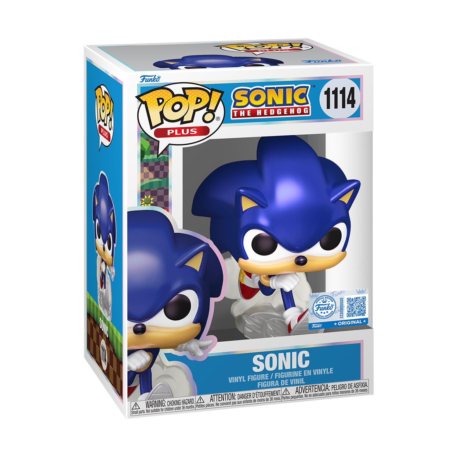 0167426.jpeg Funko Pop! Plus: Sonic The Hedgehog - Sonic (Special Edition) #1114 Vinyl Figure
