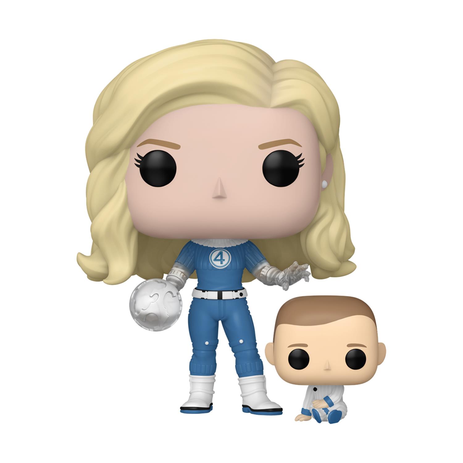 0167565-1-1.jpeg Funko Pop! Marvel: The Fantastic 4 First Steps - Invisible Woman & Franklin #1514 Bobble-Head Vinyl Figures