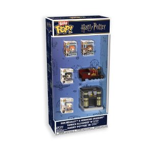 Funko Bitty Pop!: Harry Potter - Ron Weasley & Hermione Granger / Garrick Ollivander/Ollivanders Wand Shop / Harry Potter W/Hogwarts Express Starter Set