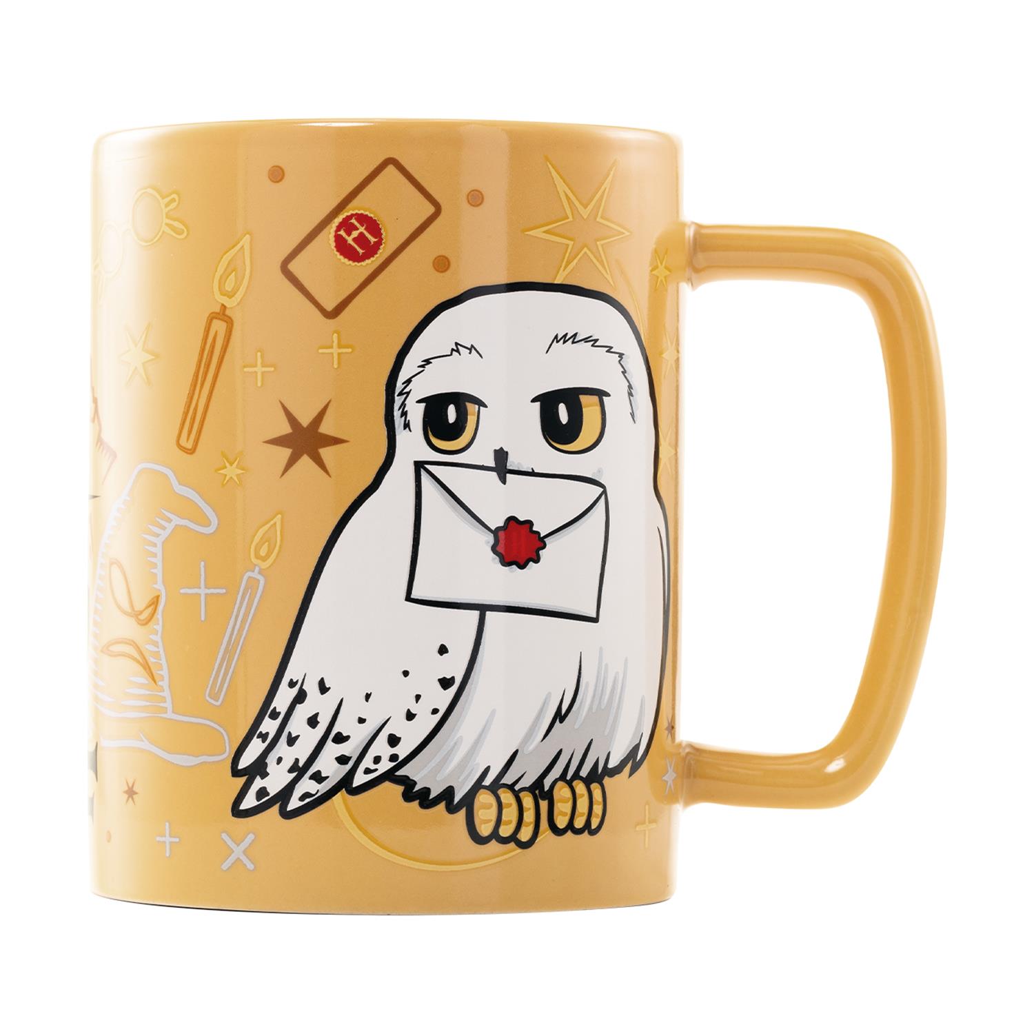 0185290.jpeg Pyramid Harry Potter - Hedwig Fuzzy Mug (FZMG2401037)