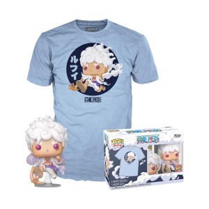 Funko Pop! & Tees: One Piece - Luffy Fifth Gear Vinyl Figure & T-Shirt (L)