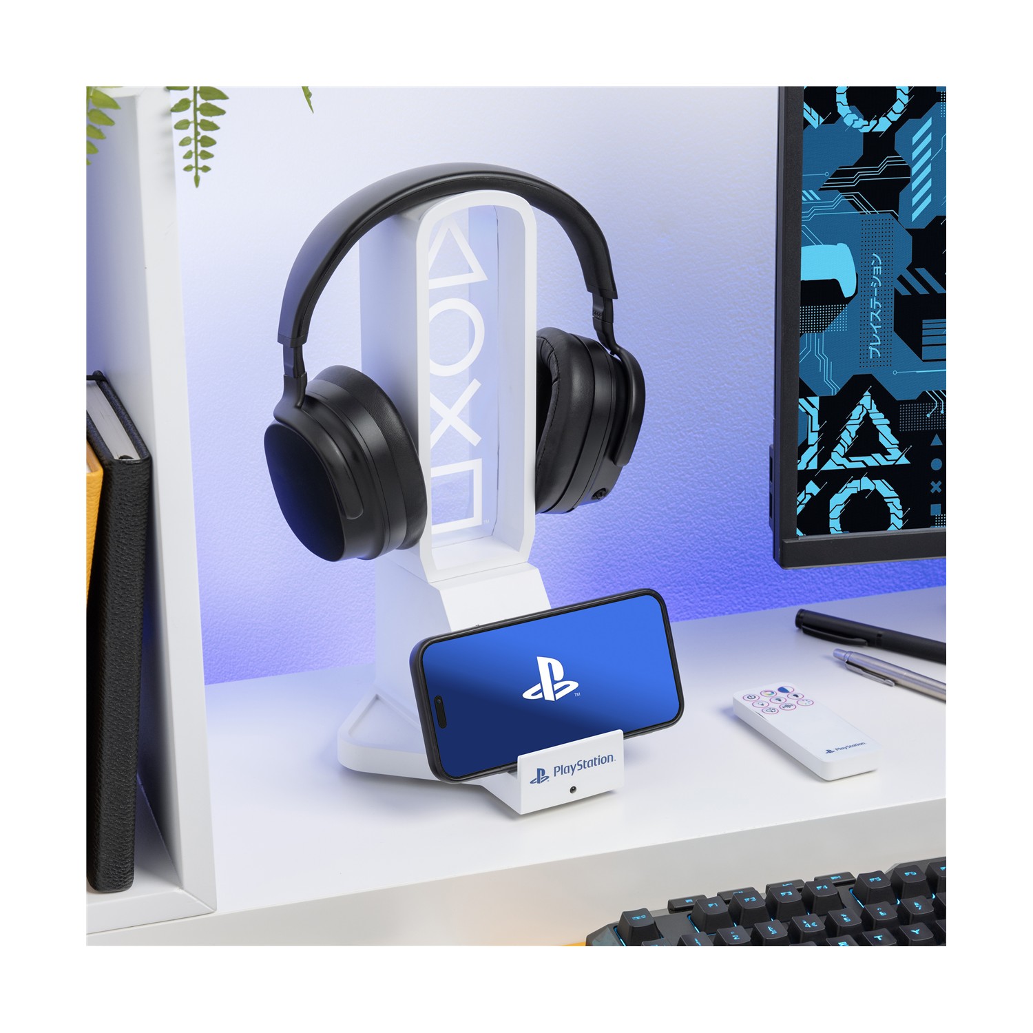 0190201.jpeg Paladone: Playstation - Desk Headphone Stand With Light (PP14328PS)
