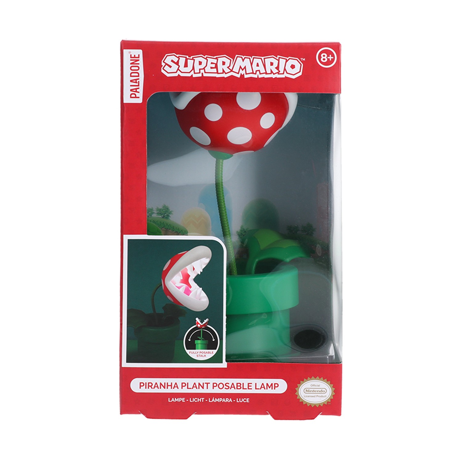 0191100.jpeg Paladone: Super Mario - Piranha Plant Posable Lamp (PP7448NNV3)