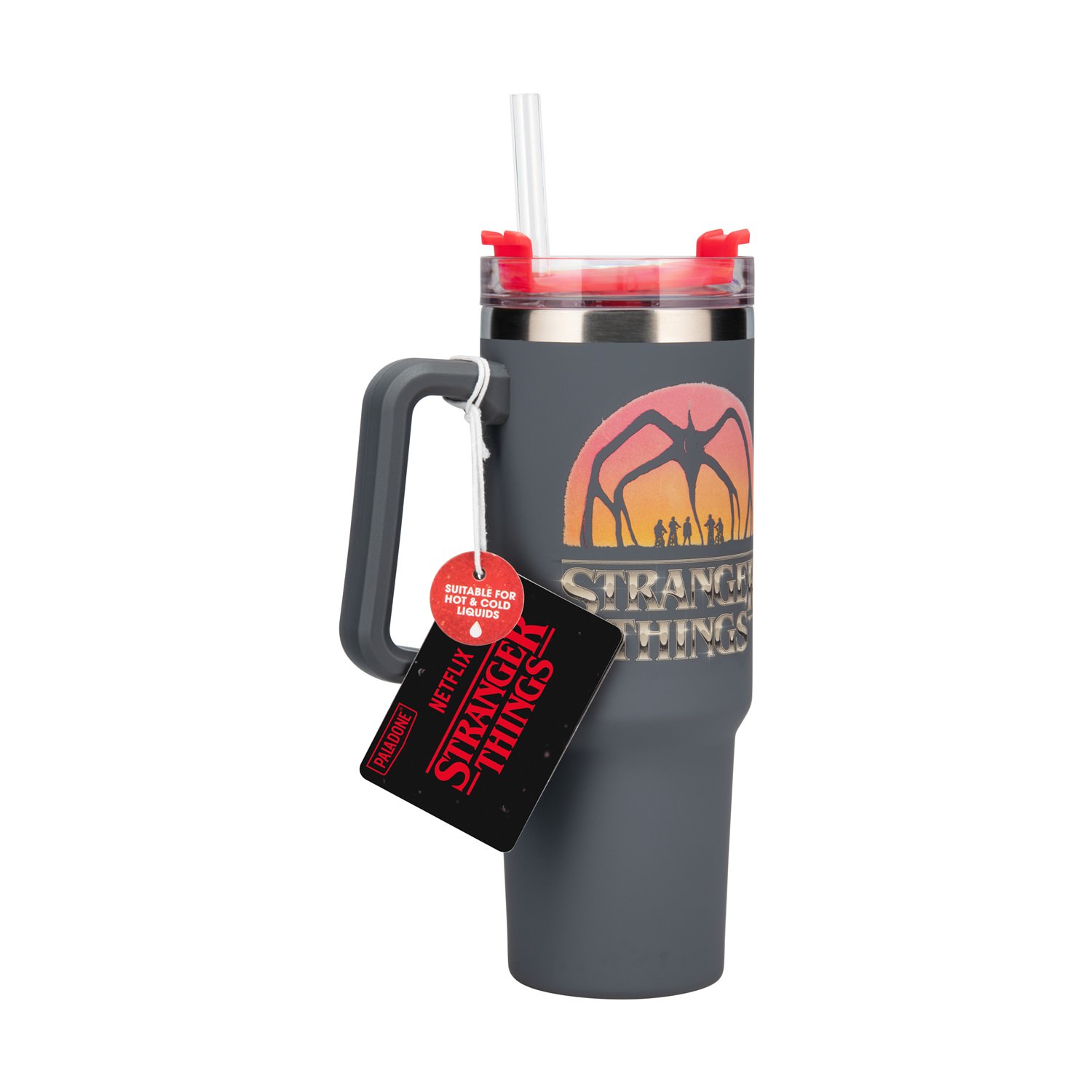 0192456.jpeg Paladone: Stranger Things 5 - 900ml Insulated Cup And Straw (PP14605ST)