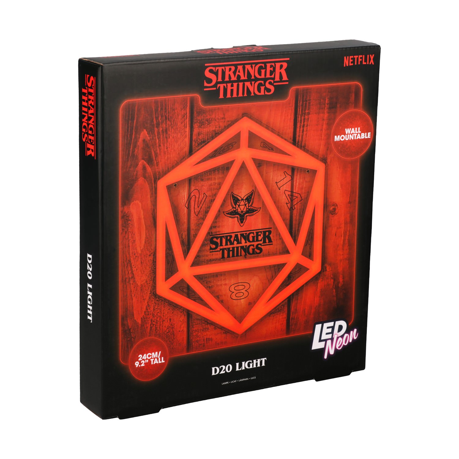 0192479.jpeg Paladone: Stranger Things 5 - D20 Wall Mountable LED Neon Light (PP14622STVN)