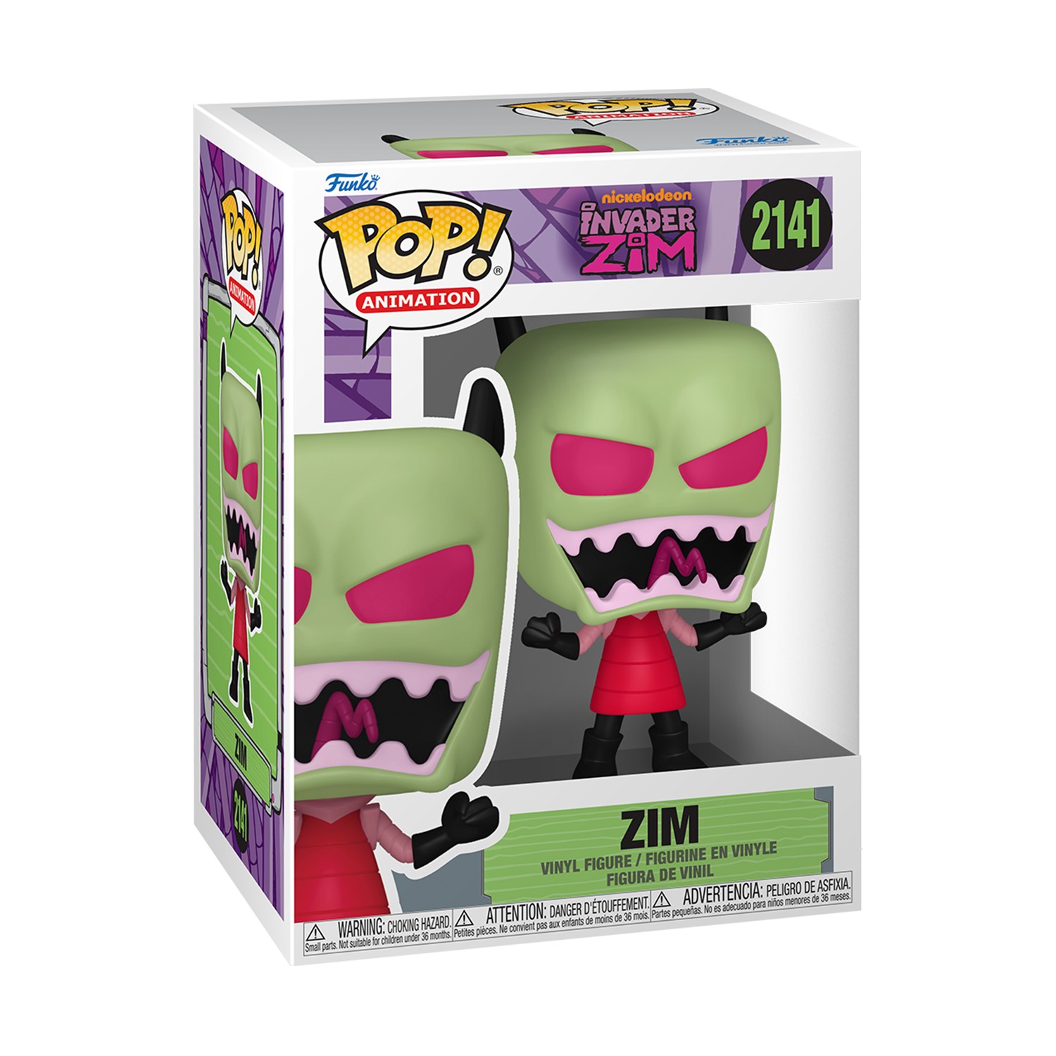 0193612.jpeg Funko Pop! Animation: Invader Zim - Zim #2141 Vinyl Figure