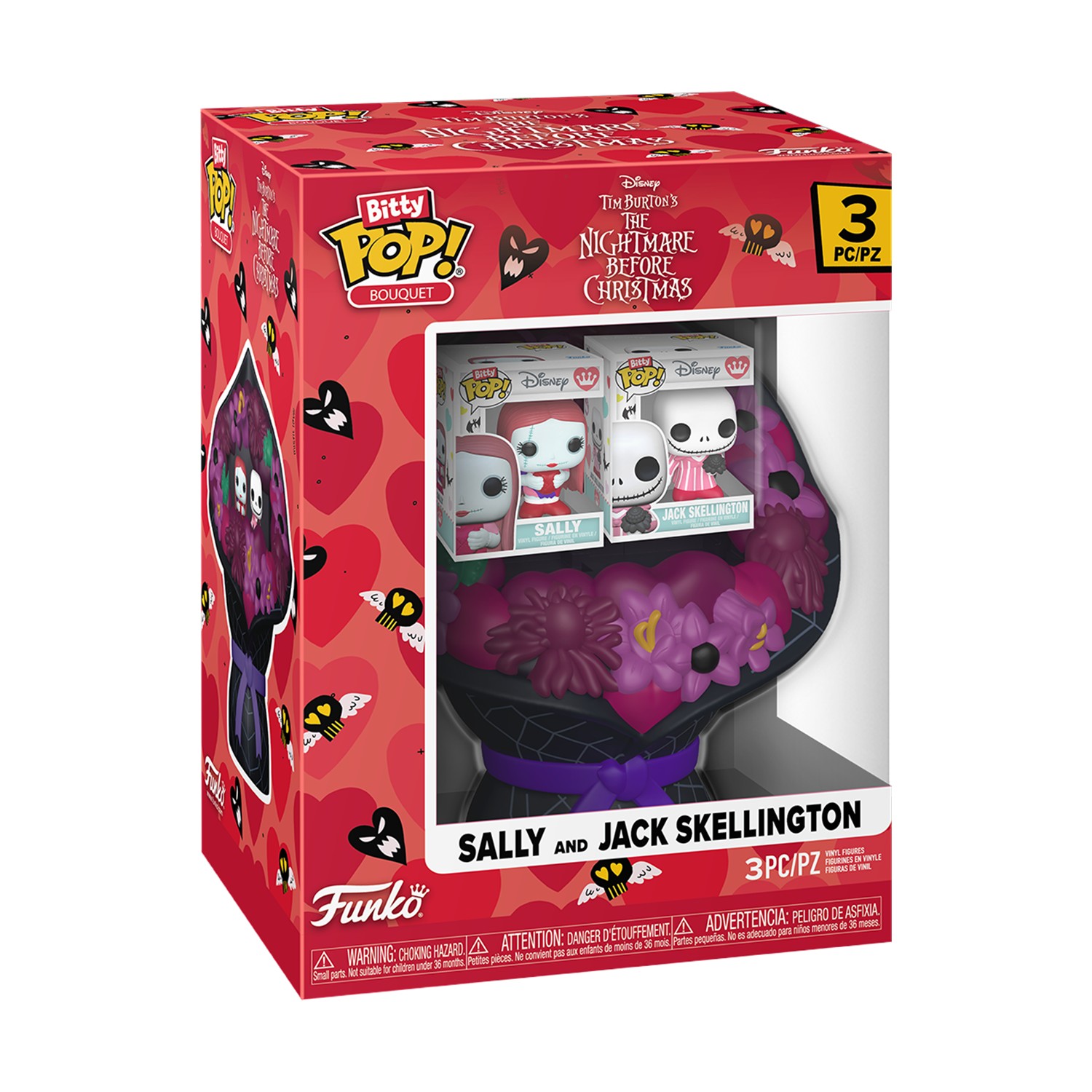 0193783.jpeg Funko Bitty Pop! Bouquet Disney: The Nightmare Before Christmas - Sally and Jack Skellington Vinyl Figures
