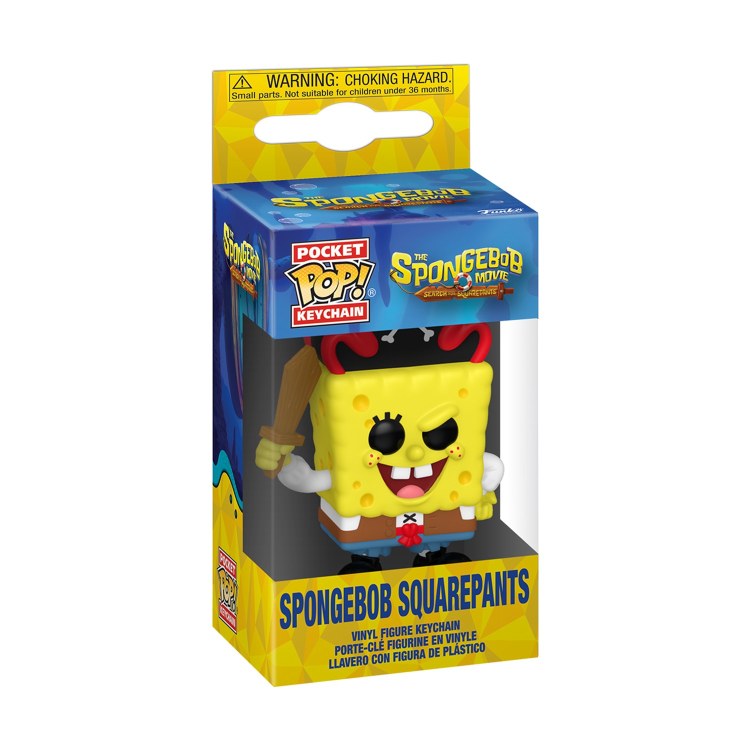 0195028.jpeg Funko Pocket Pop! The SpongeBob Movie: Search for SquarePants - SpongeBob SquarePants (Pirate) Vinyl Figure Keychain