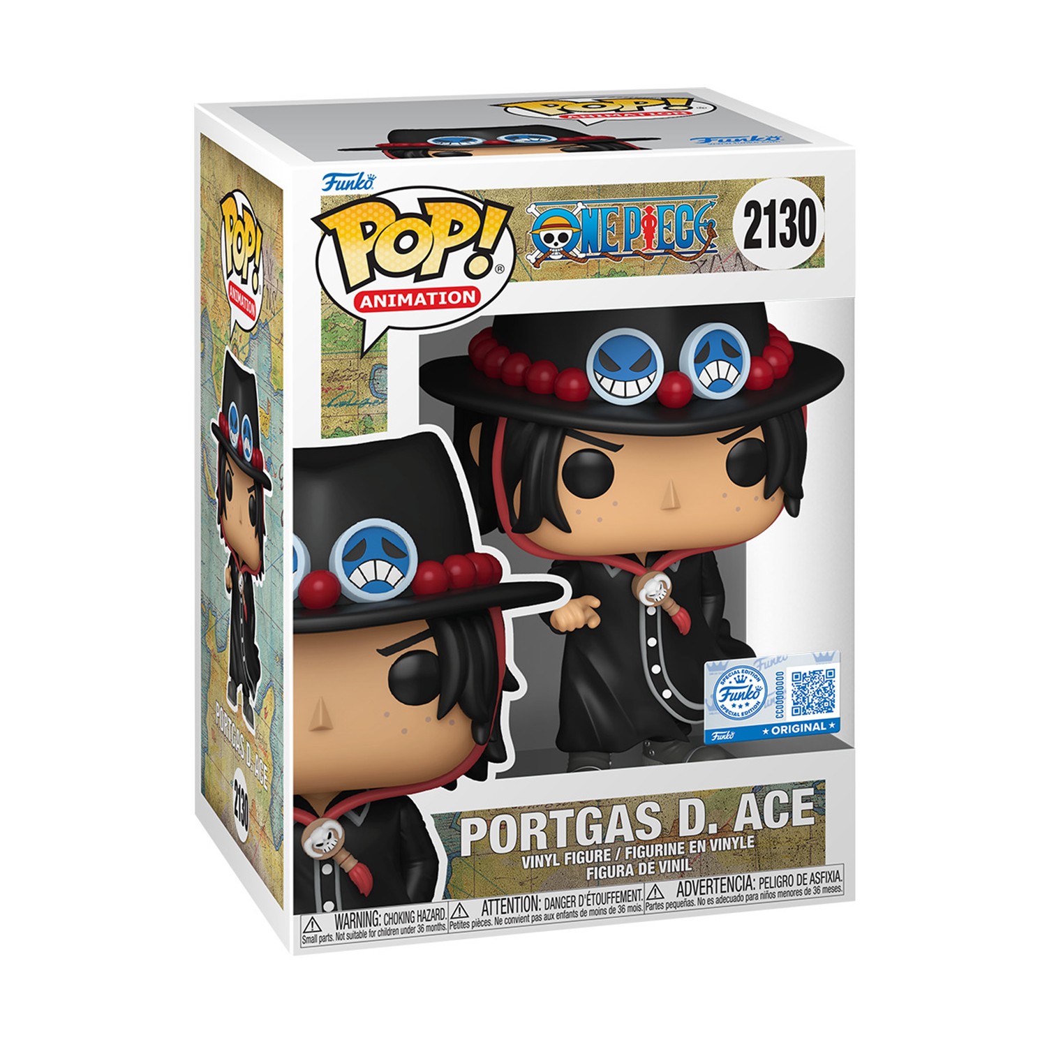 0195741.jpeg Funko Pop! Animation: One Piece - Portgas D. Ace Intro (Special Edition) #2130 Vinyl Figure