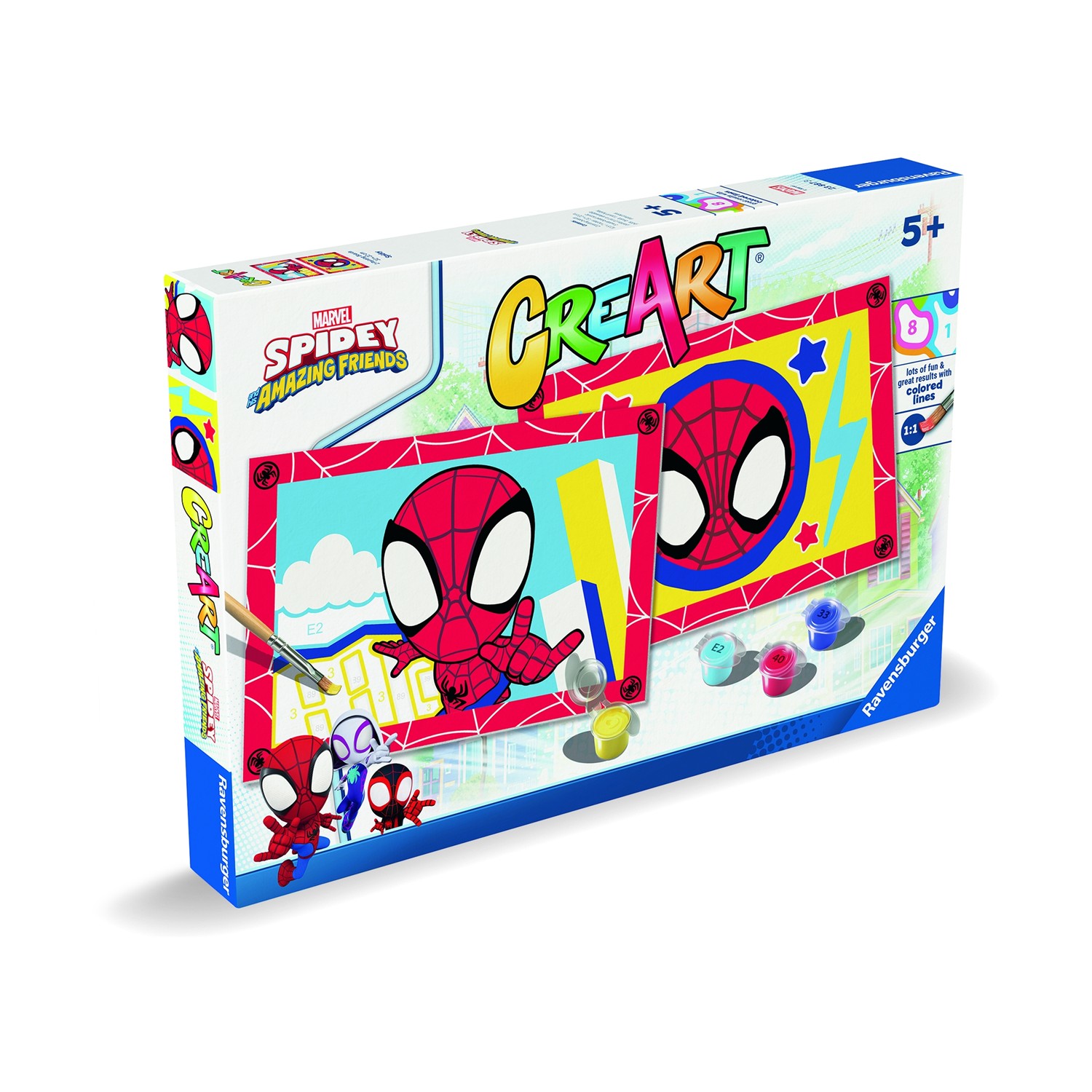 0195923.jpeg Ravensburger: Creart Jr - Spidey (23887)