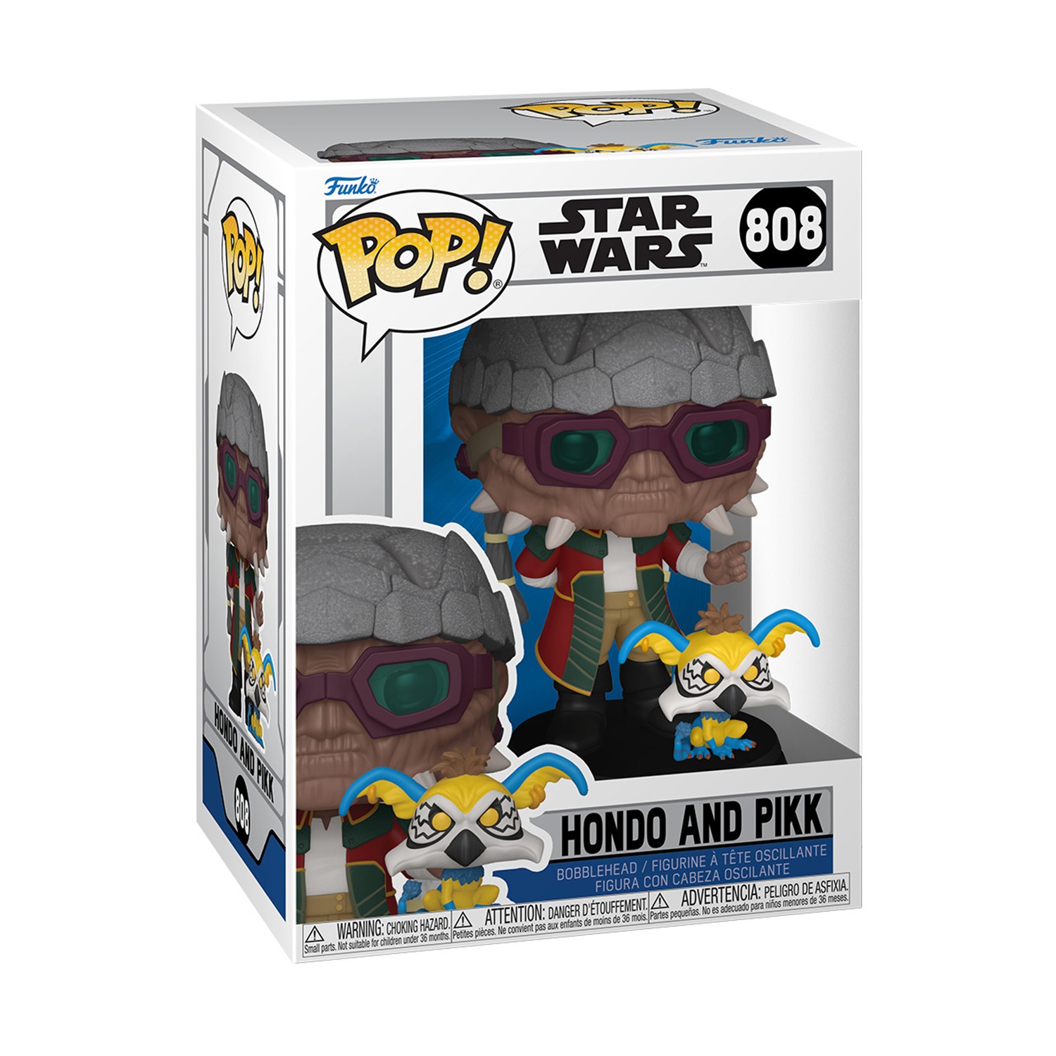 0197536.jpeg Funko Pop!: Star WarsThe Clone Wars - Hondo and Pikk #808 Bobble-Head Vinyl Figures