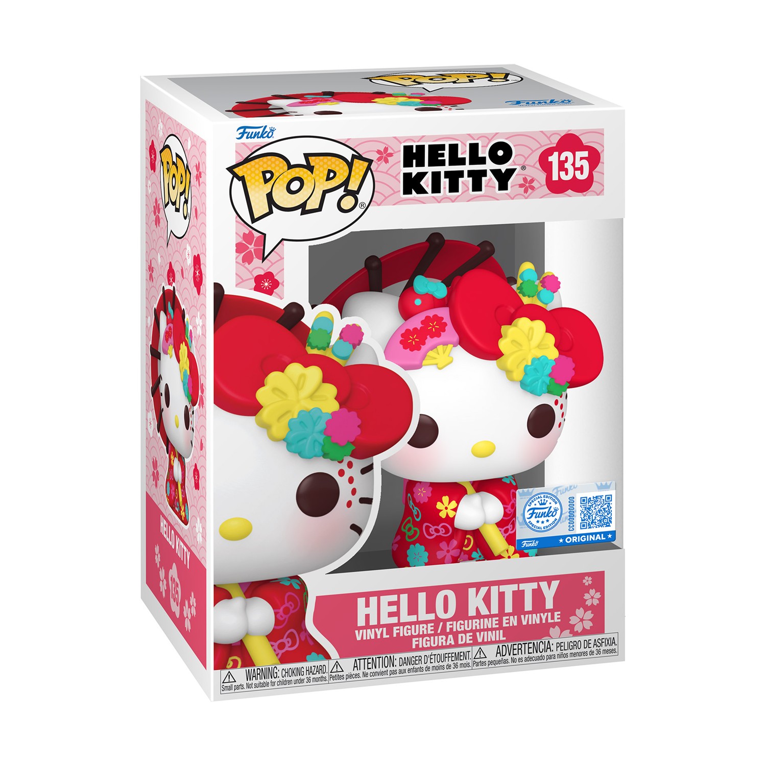 0198365.jpeg Funko Pop! Sanrio: Hello Kitty (in Kimono) (Special Edition) #135 Vinyl Figure