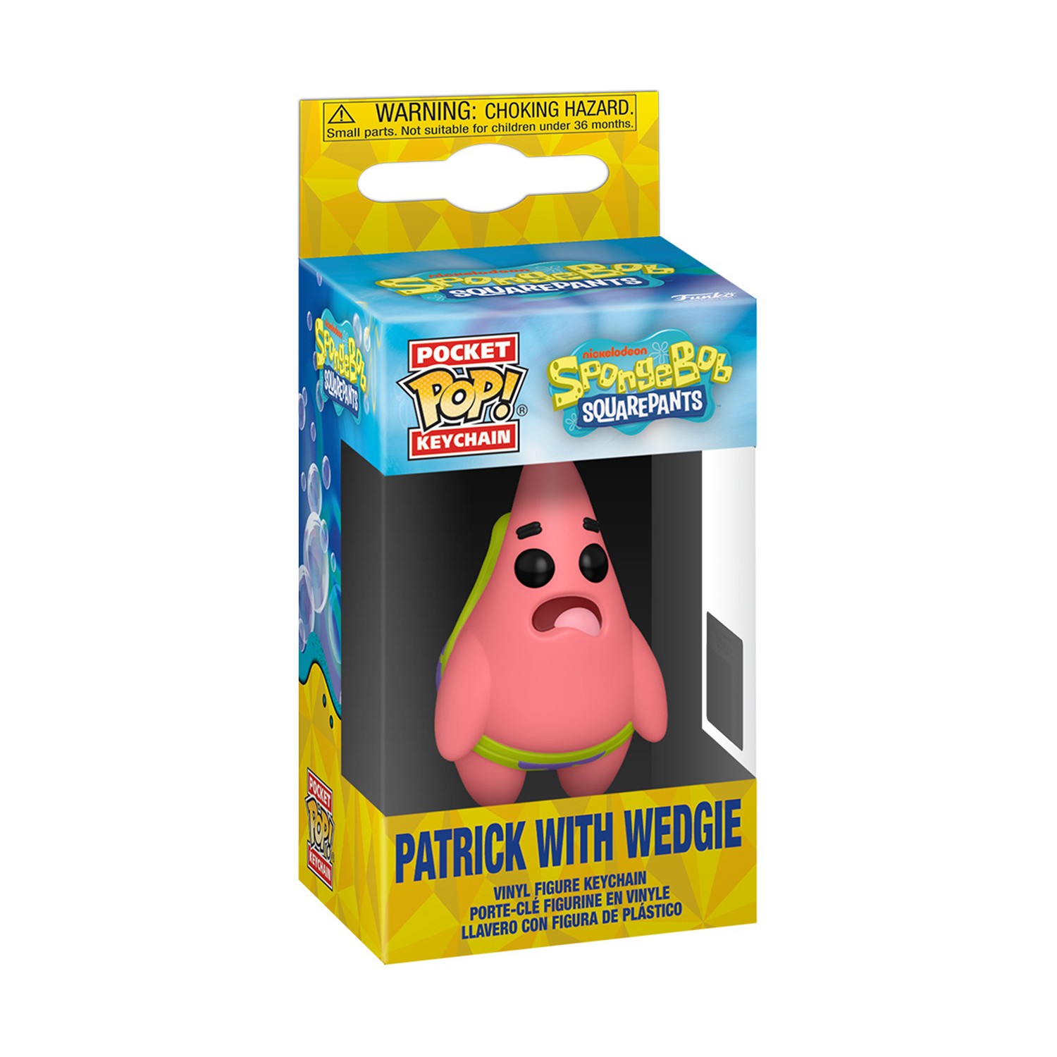0199714.jpeg Funko Pocket Pop!: SpongeBob Squarepants - Patrick with Wedgie Vinyl Figure Keychain