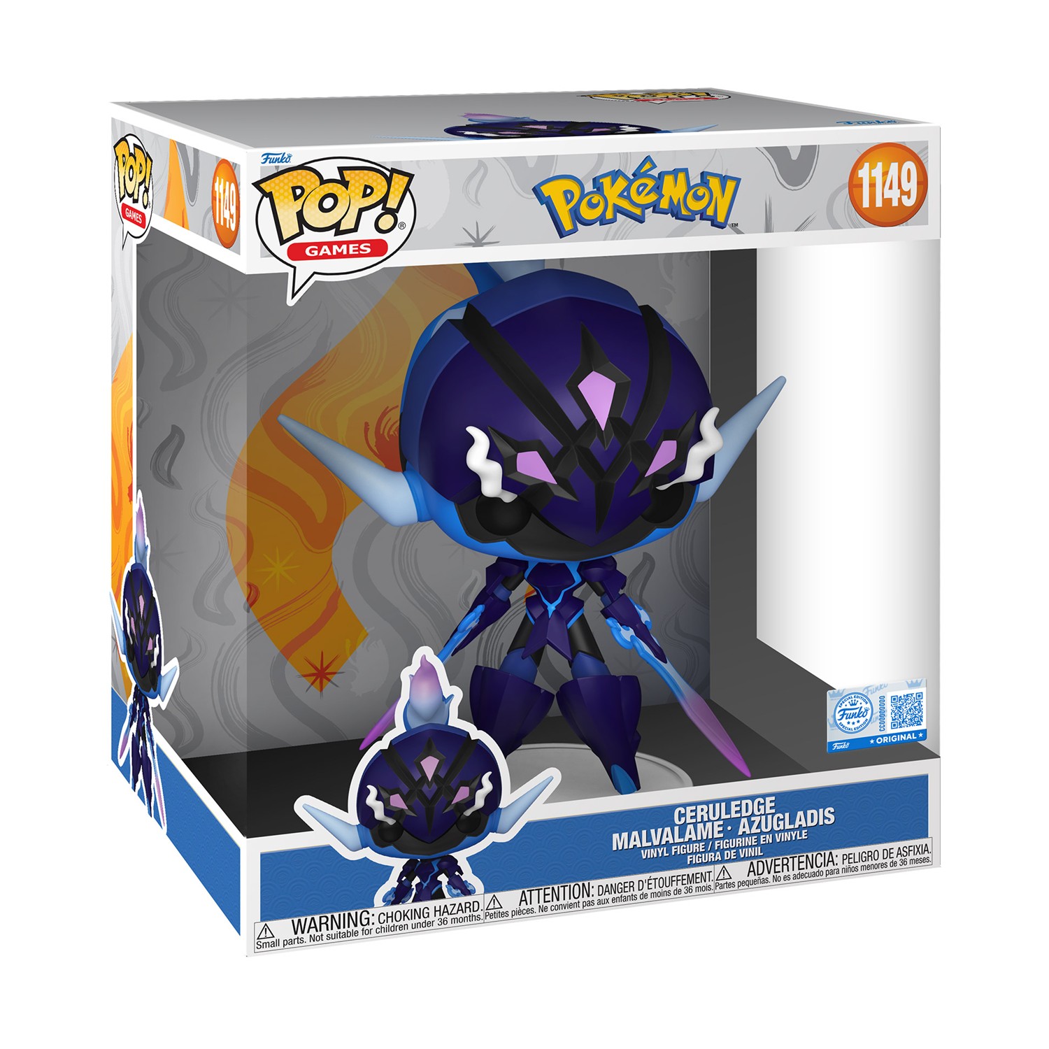 0201998.jpeg Funko Pop! Jumbo: Pokémon - Ceruledge (Special Edition) #1149 Vinyl Figure (10")