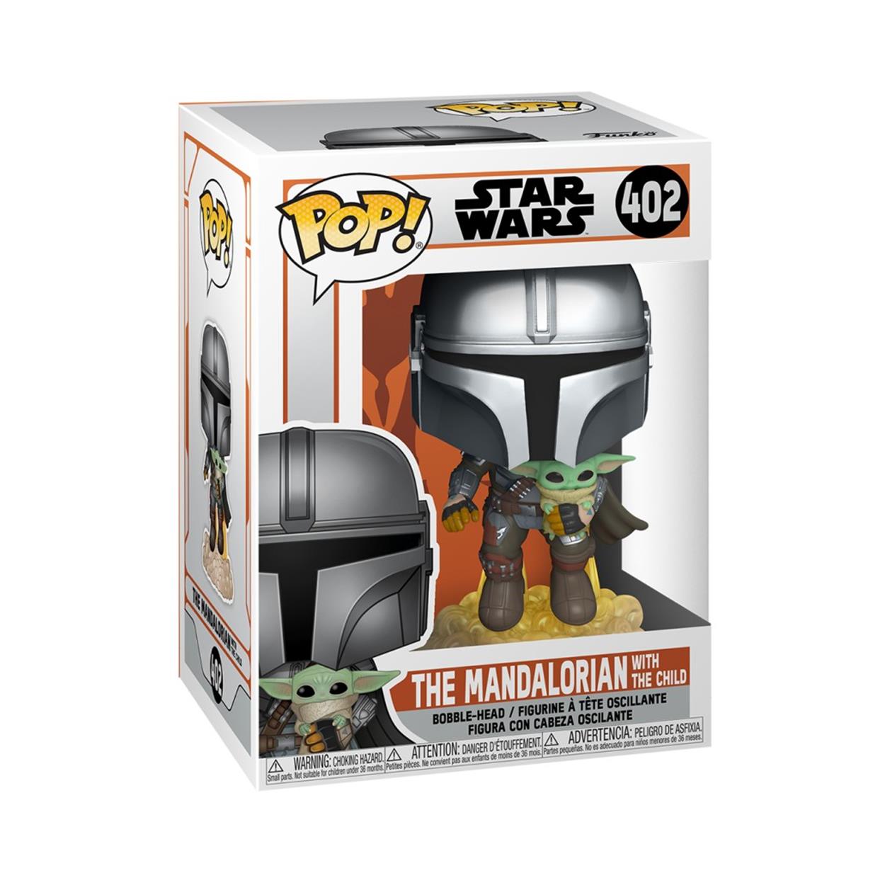 0212344.jpeg Funko Pop! Disney Star Wars: The Mandalorian - The Mandalorian With The Child #402 Bobble-Head Vinyl Figure