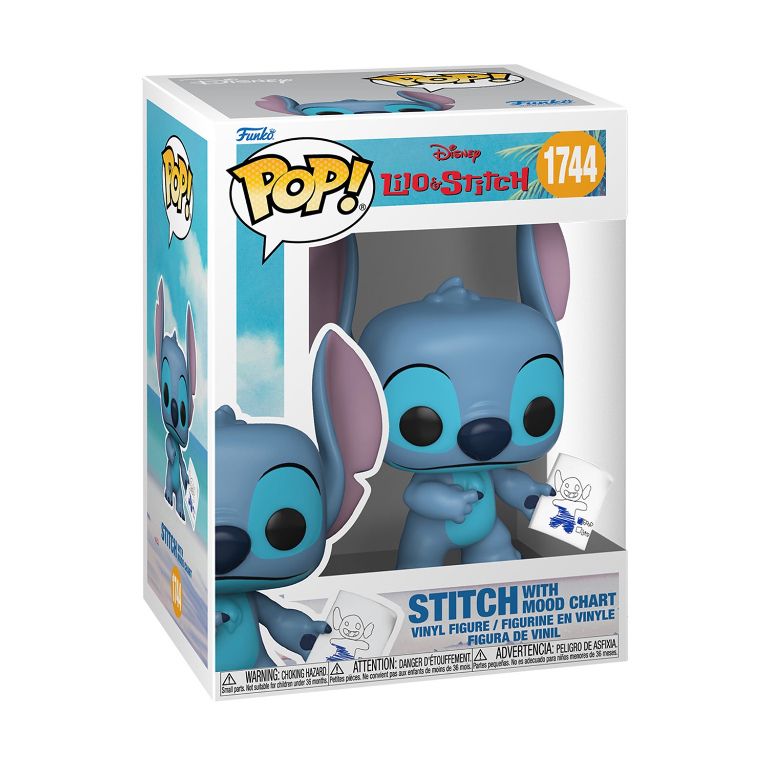0216671.jpeg Funko Pop! Disney: Lilo &Amp; Stitch - Stitch With Mood Chart #1744 Vinyl Figure