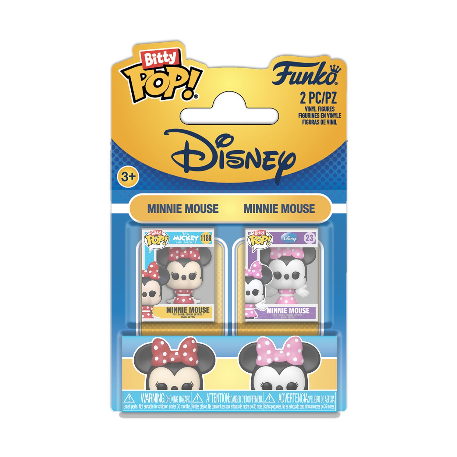 0217392.jpeg Funko Bitty Pop! Disney: Minnie Mouse & Minnie Mouse -2-Pack Vinyl Figures