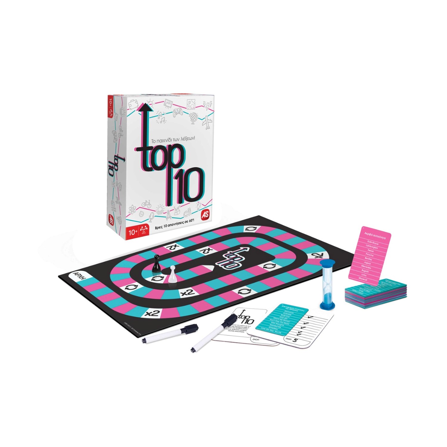 0218539.jpeg AS Games: Party Επιτραπέζια -Top 10 - Το Παιχνίδι των Λέξεων (Ελληνική Γλώσσα) (1040-25111)