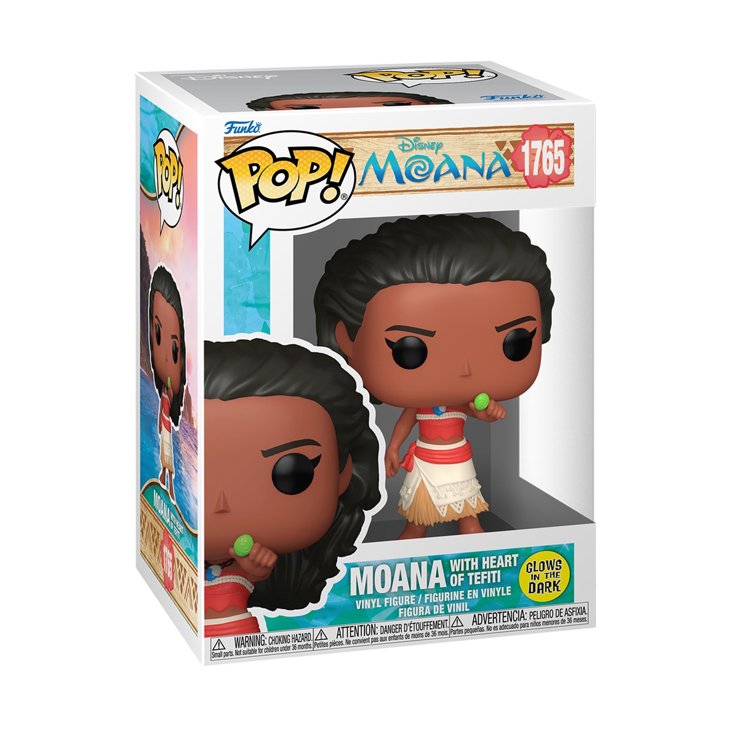 0219258.jpeg Funko Pop! Disney: Moana - Moana With Heart of Tefiti (Glows in the Dark) #1765 Vinyl Figure