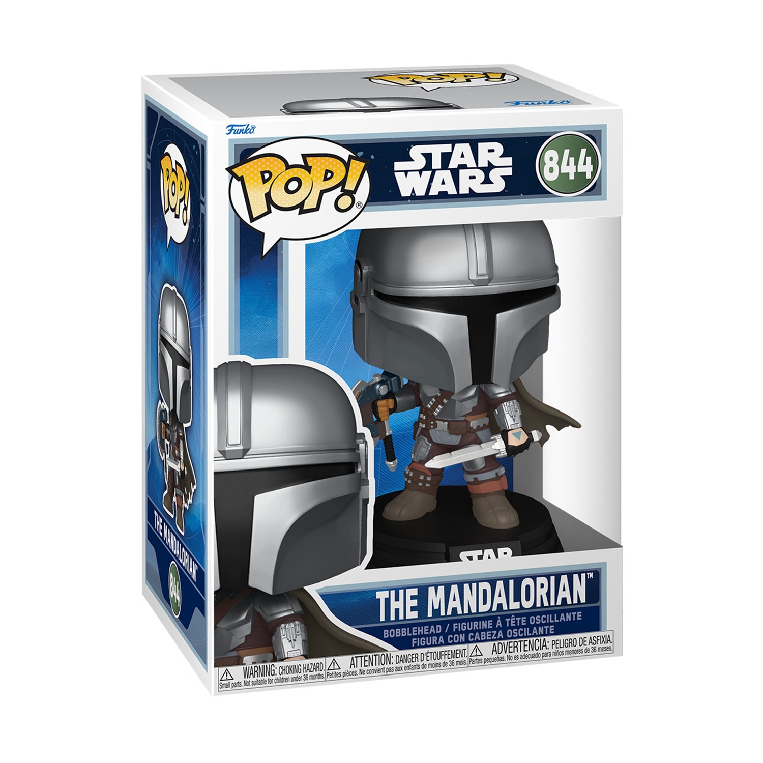 0225484.jpeg Funko Pop!: Star Wars - The Mandalorian #844 Bobble-Head Vinyl Figure