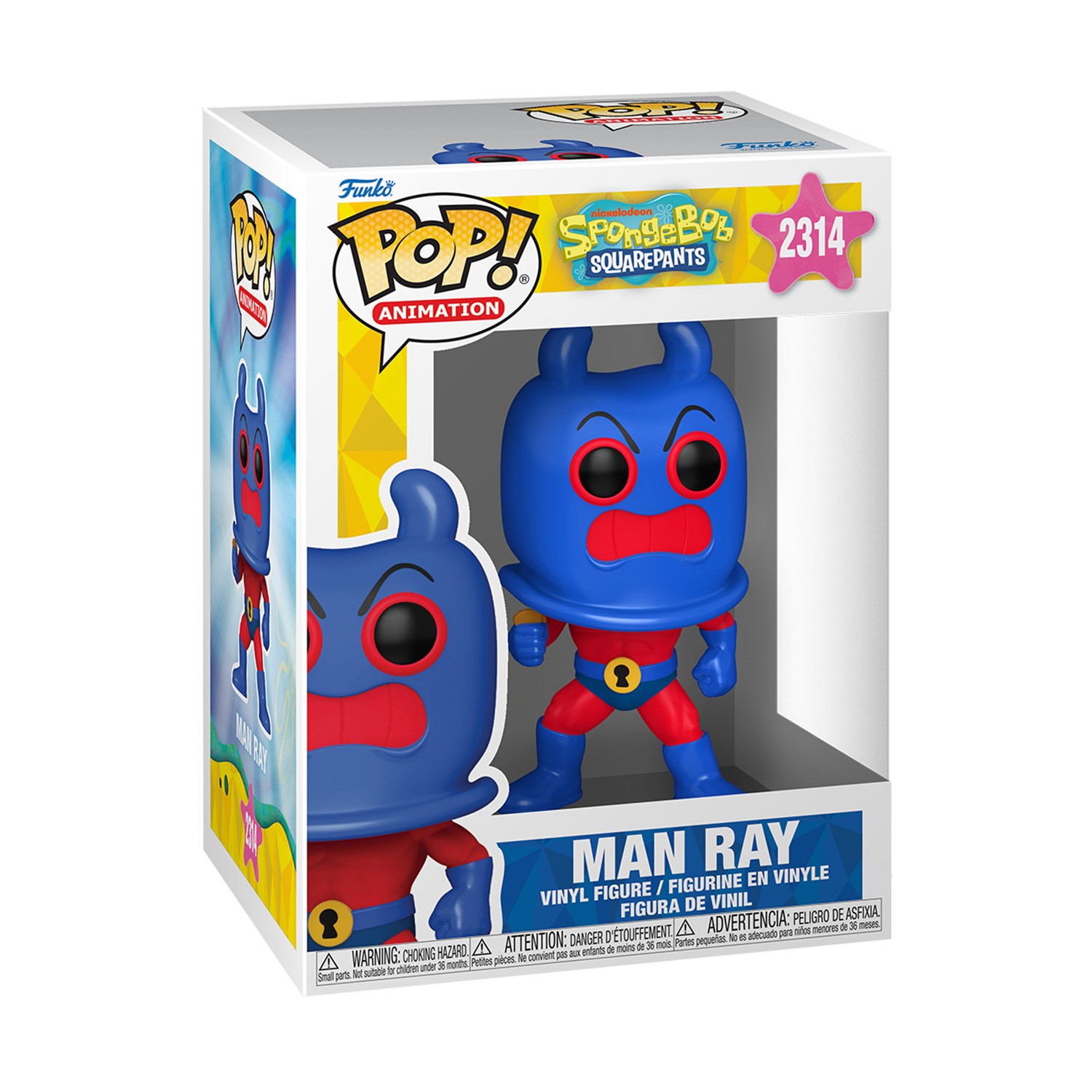 0227140.jpeg Funko Pop! Animation: Spongebob Squarepants - Man Ray #2314 Vinyl Figure
