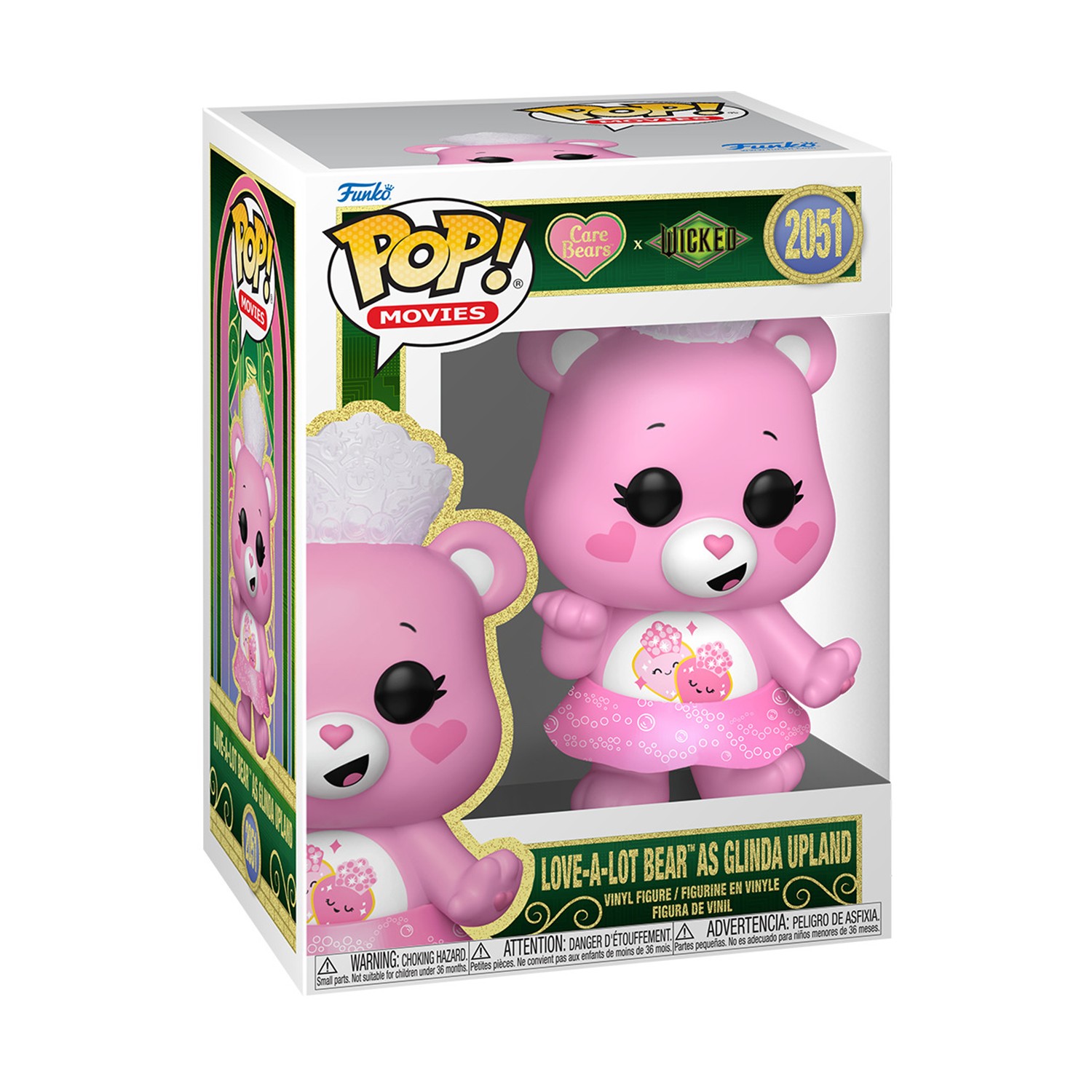 0229053.jpeg Funko Pop! Movies: Care Bears X Wicked - Love-a-Lot Bear as Glinda Upland #2051 Vinyl Figure