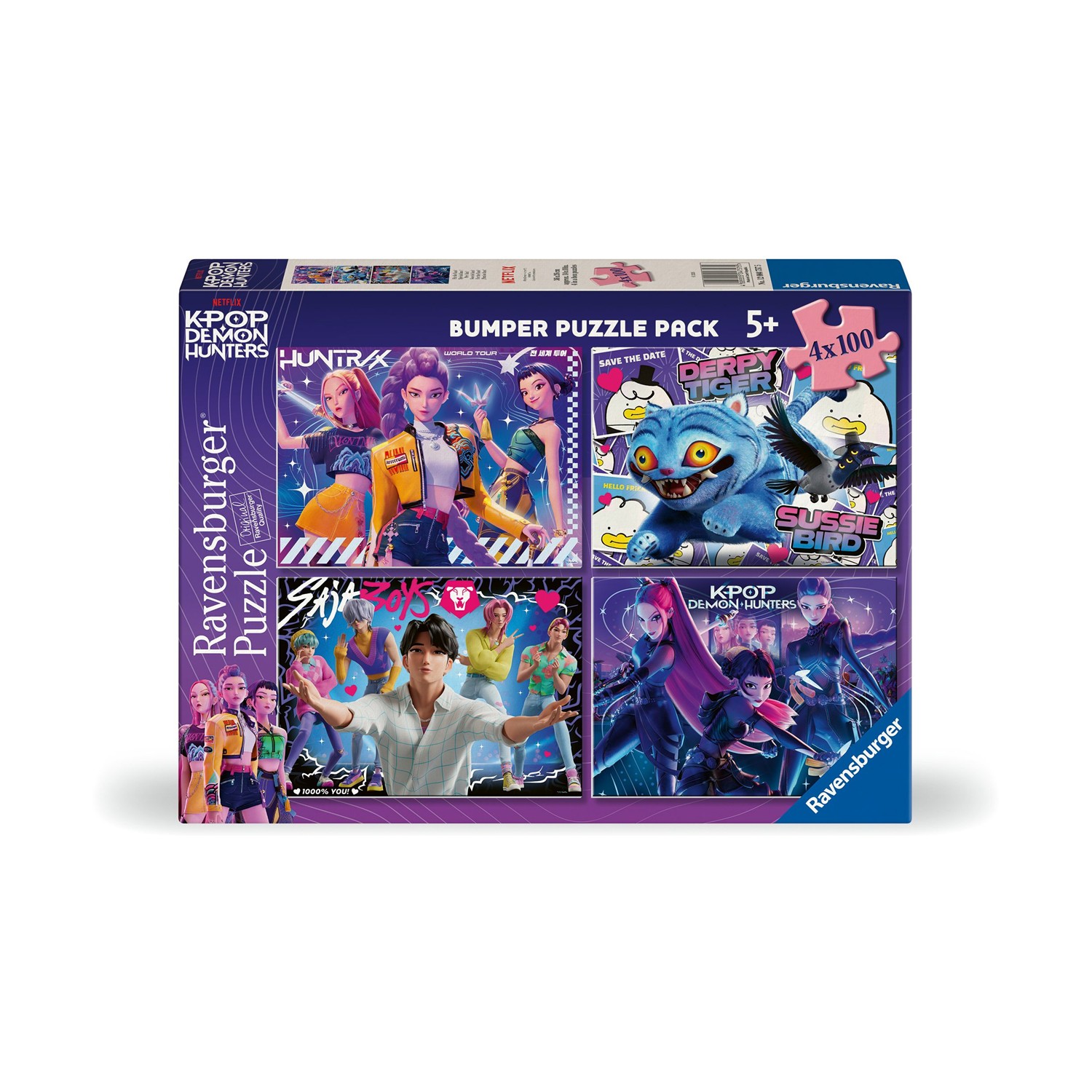 0229526.jpeg Ravensburger Puzzle: K-Pop Demon Hunters - 4x100pcs (12004757)