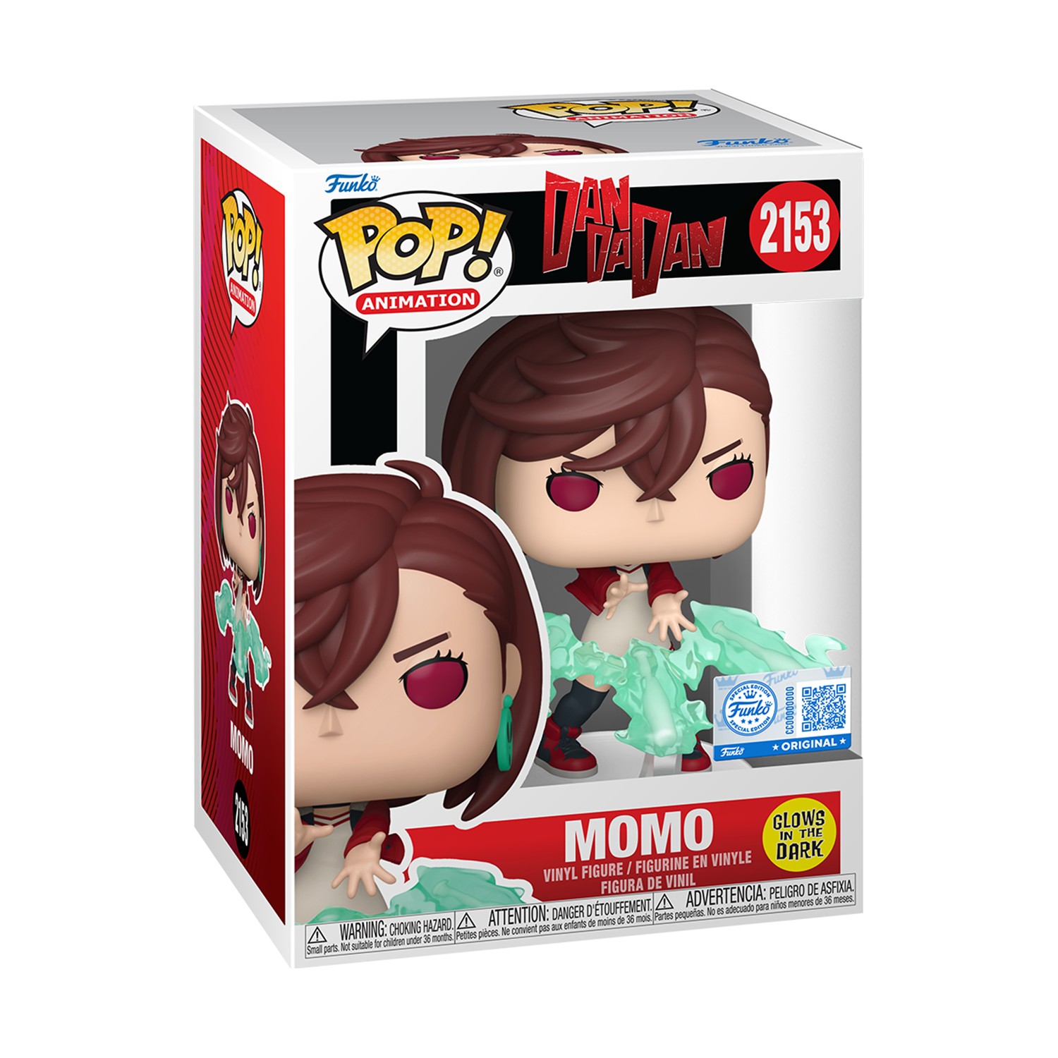 0229823.jpeg Funko Pop! Animation: Dan Da Dan - Momo (Glows in the Dark) (Special Edition) #2153 Vinyl Figure