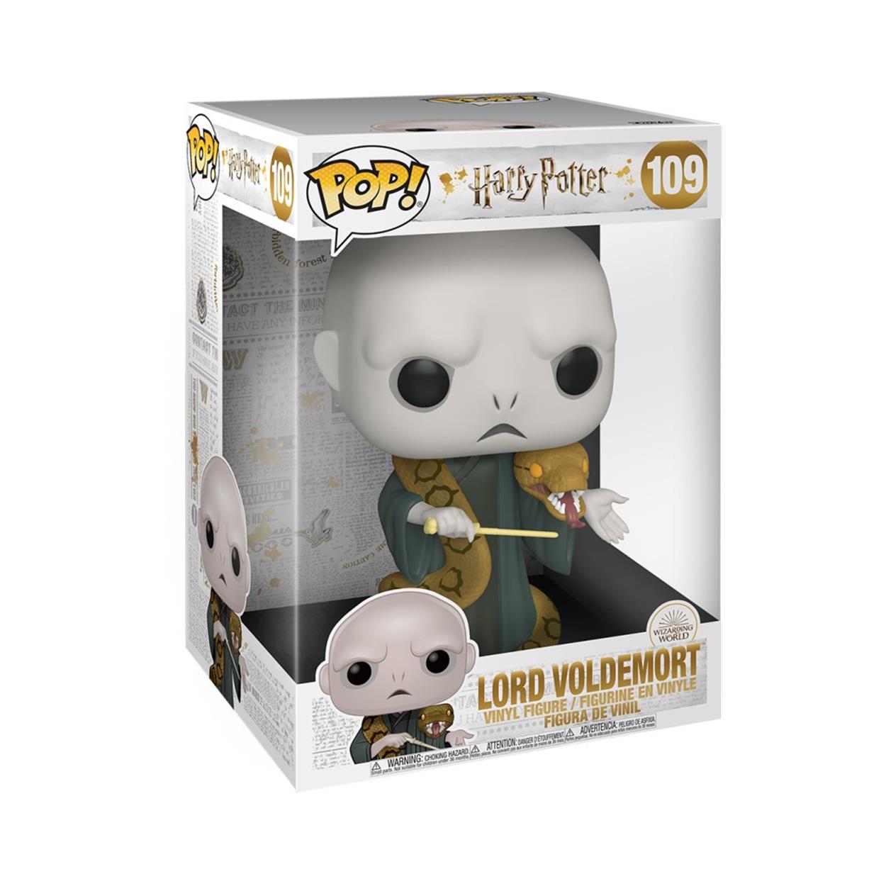 Funko Pop! Jumbo: Harry Potter Wizarding World - Lord Voldemort With Nagini #109 Vinyl Figure (10")