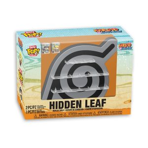 Funko Bitty Pop! Display: Naruto Shippuden - Hidden Leaf Display Shelf &Amp; Vinyl Figures