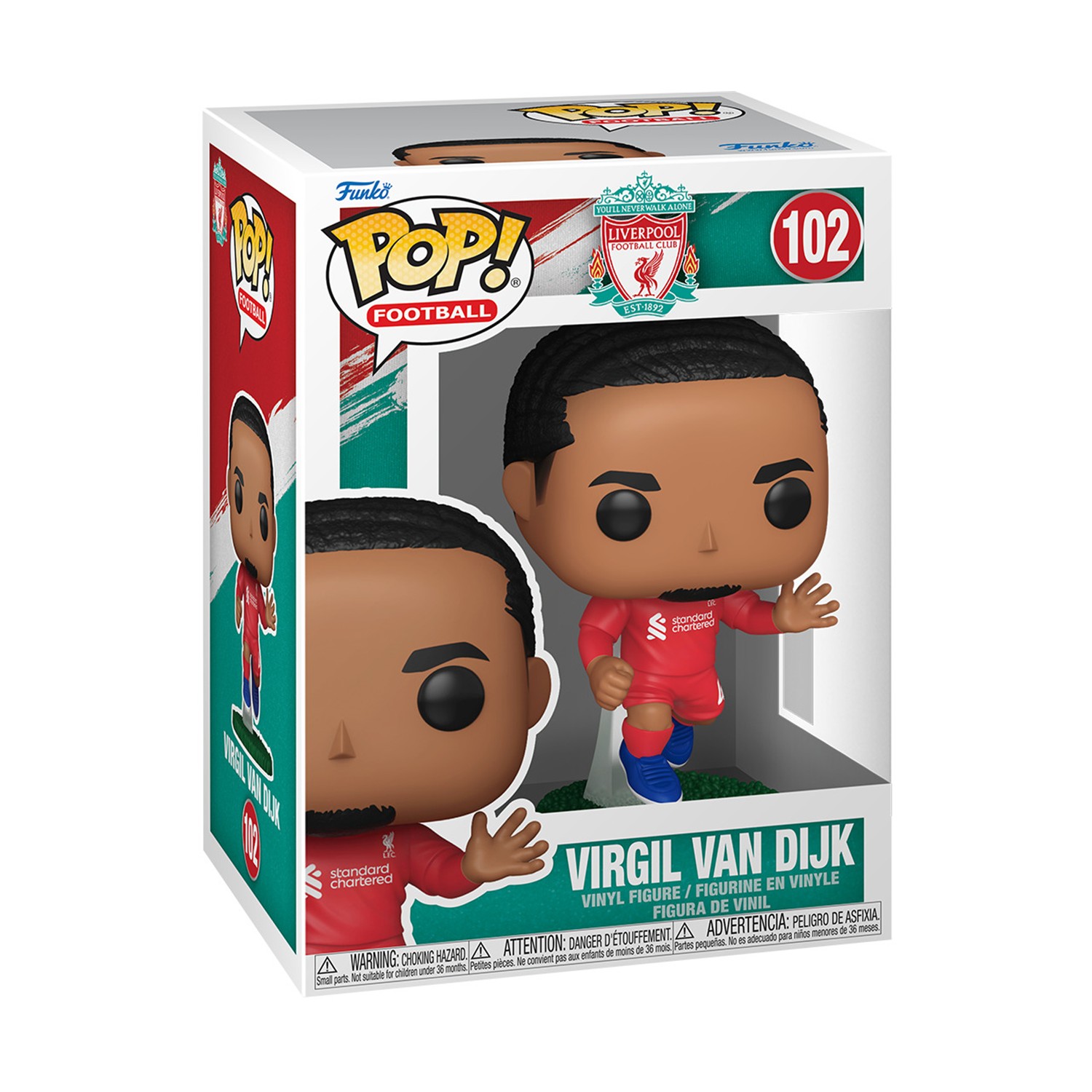 Funko Pop! Football: Liverpool Football Club - Virgil Van Dijk #102 Vinyl Figure