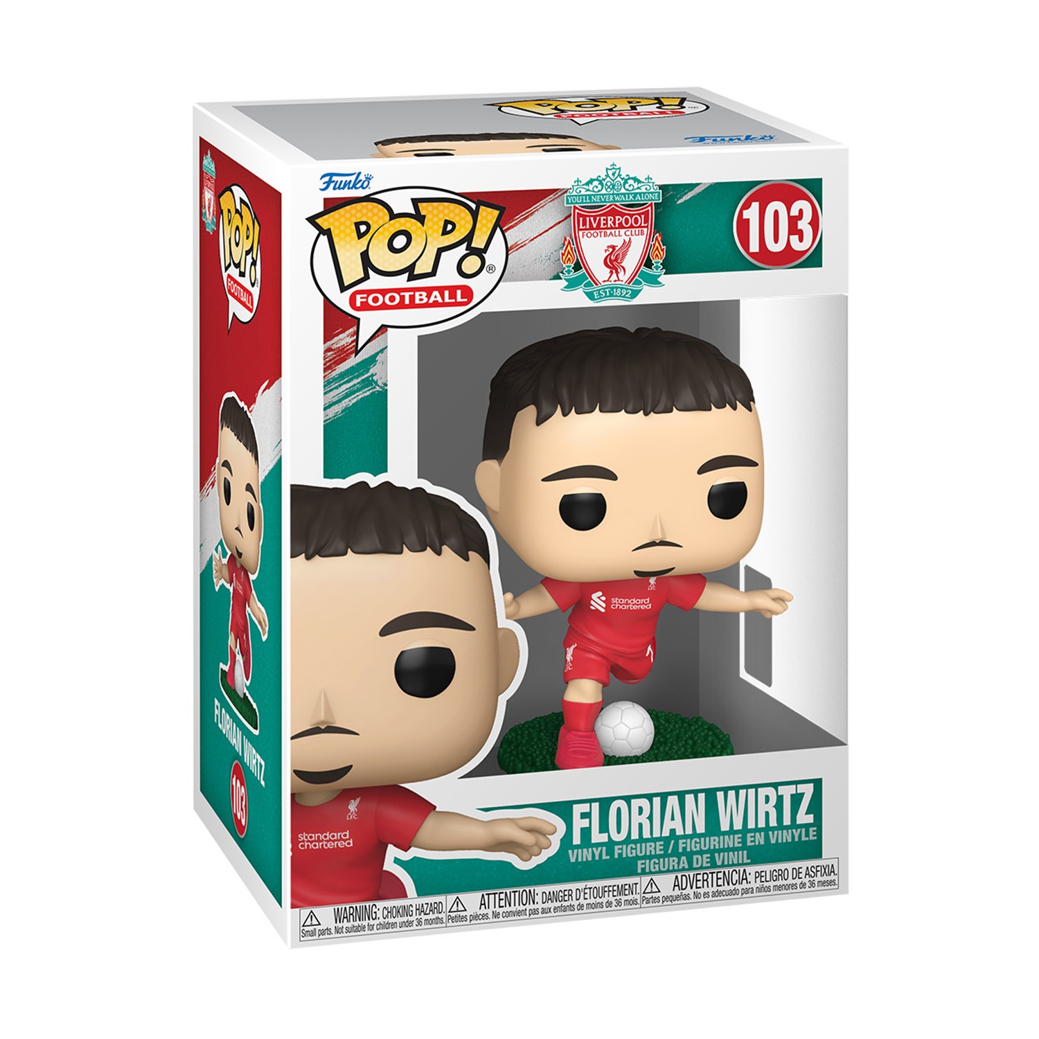 Funko Pop! Football: Liverpool Football Club - Florian Wirtz #103 Vinyl Figure