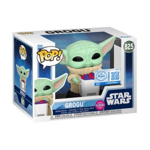 Funko Pop! Disney Star Wars: Mandalorian &Amp; Grogu - Grogu (Flocked) (Special Edition) #825 Bobble-Head Vinyl Figure