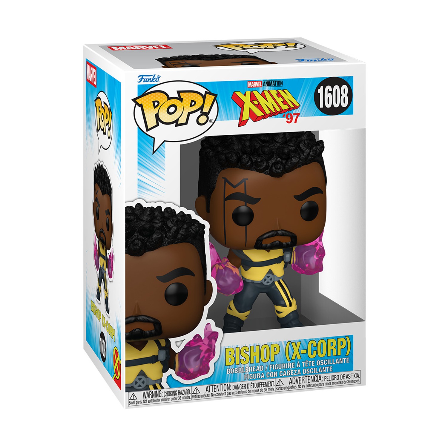 0237579.jpeg Funko Pop! Marvel Animation: X -Men '97 - Bishop (X-Corp) #1608 Bobble-Head Vinyl Figure