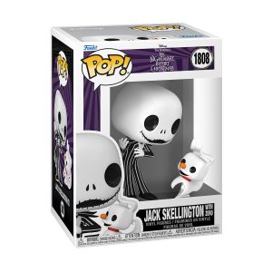 Funko Pop! Disney: The Nightmare Before Christmas - Jack Skellington With Zero #1808 Vinyl Figures
