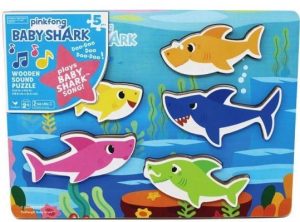 Spin Master: Pinkfong Baby Shark - Wooden Sound Puzzle (6054918)