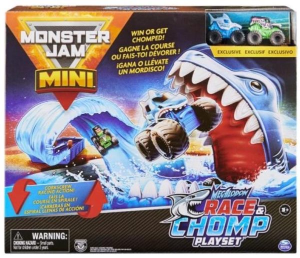 Spin Master Monster Jam Mini: Megalodon Race  Chomp Playset 1:80 (6060718)