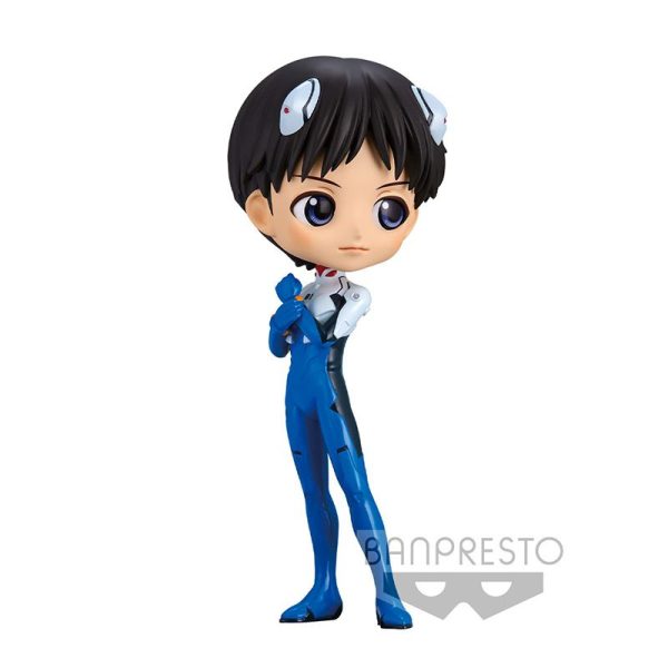 Banpresto Q Posket: Evangelion New Theatrical Edition – Shinji Ikari (Plugsuit Style) (Ver.A) Figure (14cm) (18353)