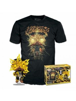 Funko Pop! & Tee (Adult): Spider-Man No Way Home S3 - Electro (Glows in the Dark) Vinyl Figure & T-Shirt (M)