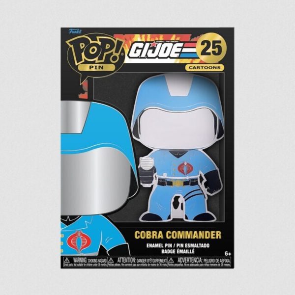 Funko Pop! Cartoons Pin: GI Joe – Cobra Commander #25 Large Enamel Pin (GIJPP0002)