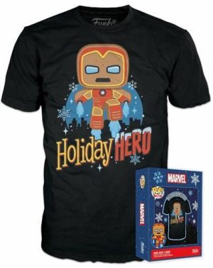 Funko Boxed Tee: Marvel - Gingerbread Iron Man (S)