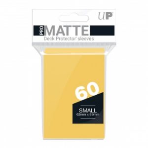 Ultra Pro PRO-Matte Small Deck Protector Sleeves - Yellow 62x89mm (60 Θήκες)