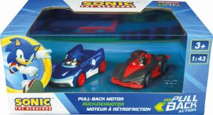 Carrera Pull Speed: Team Sonic Racing – Sonic vs. Shadow Twinpack Pull Back Motor – 1:43 (15813023)