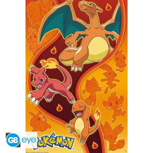 Abysse Pokemon – Fire Type Maxi Poster (91.5x61cm) (GBYDCO557)